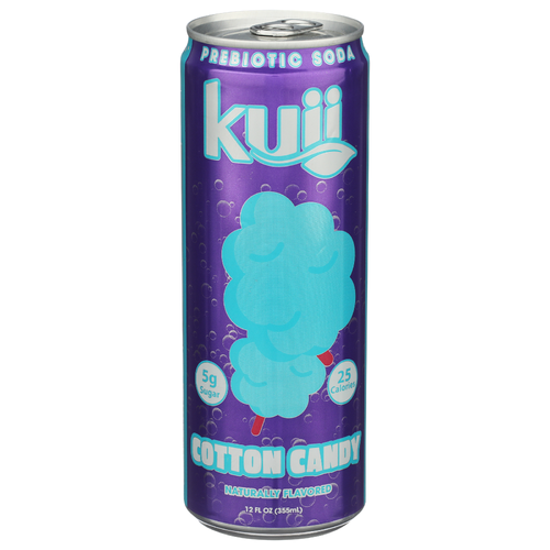 Kuii Prebiotic Cotton Candy Soda - 12 Fluid Ounce Image 1 of 4