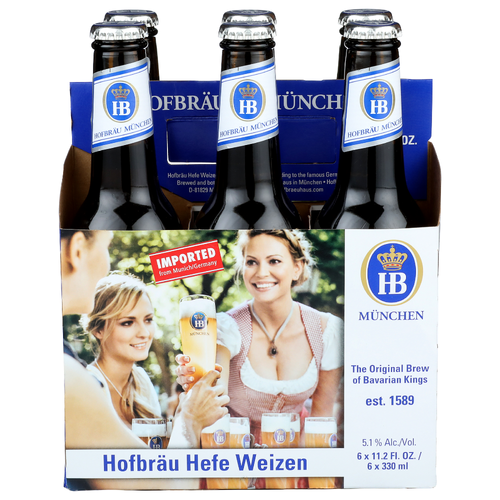 Hofbrau Munchen Hefe Weizen - 11.2 Fluid Ounce - 6 Count