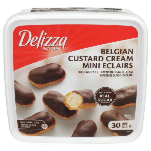 Delizza Patisserie Eclair Mini Chocolate Top - 0.493 Ounce - 30 Count