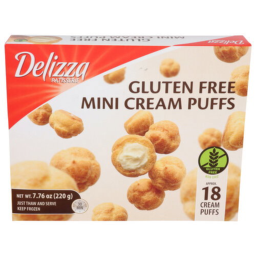 Delizza Patisserie Mini Cream Puffs Bite Size - 7.76 Ounce Image 1 of 4