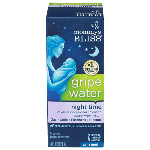 Mommy's Bliss Night Time Gripe Water - 0.167 Fluid Ounce - 24 Count