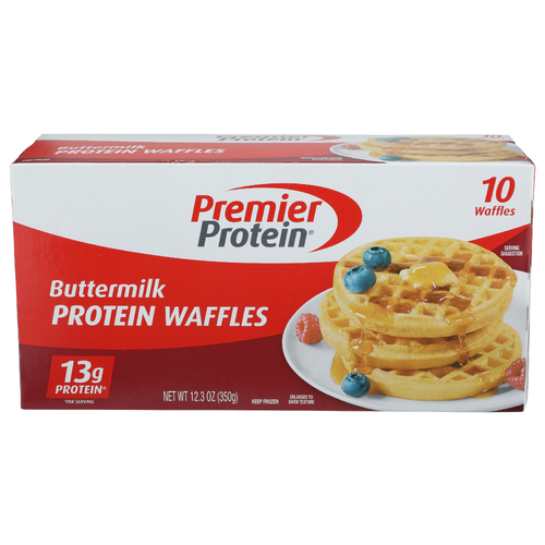 Premier Protein Waffles - 1.23 Ounce - 10 Count Image 1 of 4