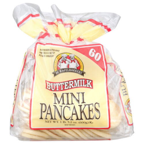De Wafelbakkers Mini Buttermilk Pancakes - 10 Gram - 60 Count Image 1 of 2