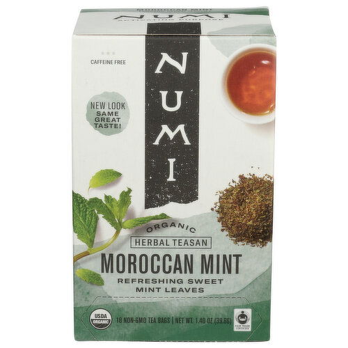 Numi Herbal Tea Moroccan Mint - 0.078 Ounce - 18 Count