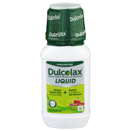 Dulcolax Cherry Flavor Liquid Saline Laxative - 12 Fluid Ounce