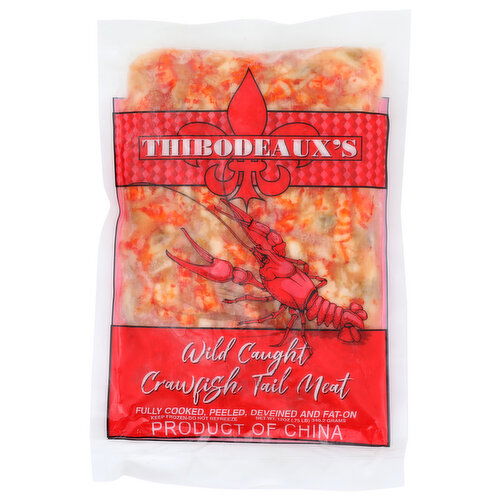 Thibodeauxs Craw Fish Tail Meat, Wild Caught - 12 Ounce