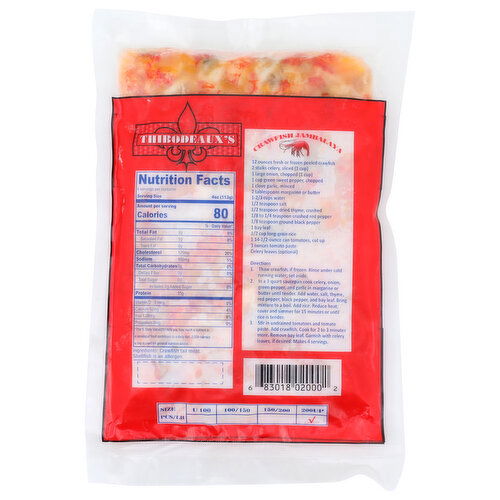 Thibodeauxs Craw Fish Tail Meat, Wild Caught - 12 Ounce
