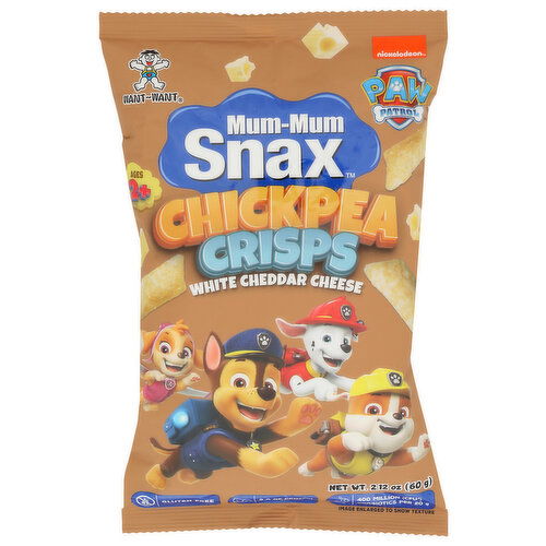 MUM-MUM SNAX White Cheddar Cheese Chickpea Crisps - 2.12 Ounce