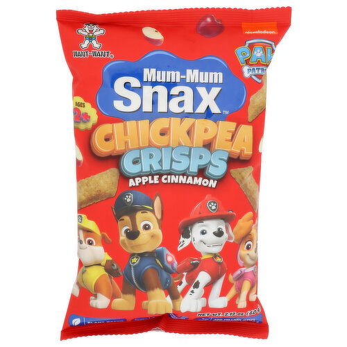 HOT-KID Apple Cinnamon Chickpea Crisps Mum-Mum Snax - 2.12 Ounce