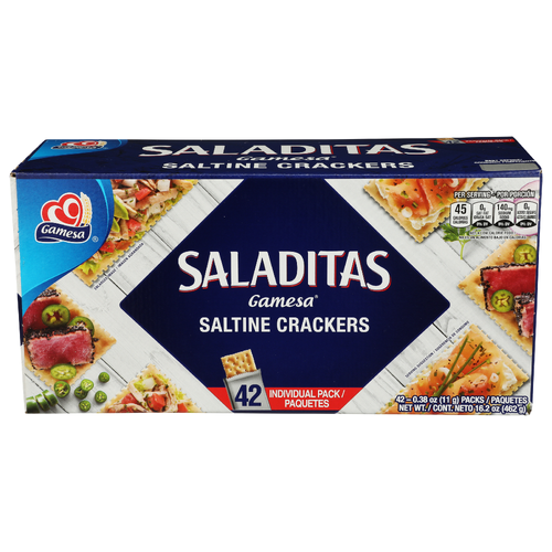 Gamesa Saltine Crackers - 0.386 Ounce - 42 Count Image 1 of 4