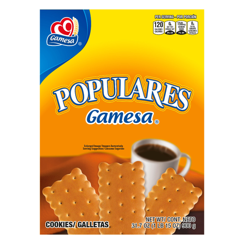Gamesa Populares Cookies Paper Box - 31.7 Ounce