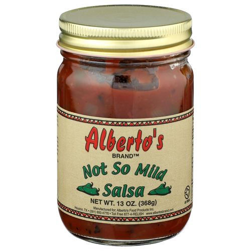 Alberto's Brand Not So Mild Salsa - 13 Ounce