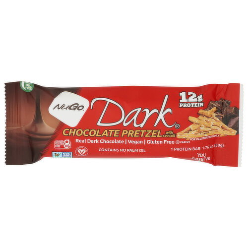 Nugo Chocolate Pretzel With Sea Salt Protein Bar - 1.76 Ounce Image 1 of 4