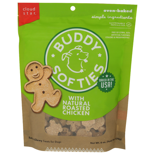 Buddy Biscuits Dog Treats Chewy Roasted Chicken - 6 Ounce