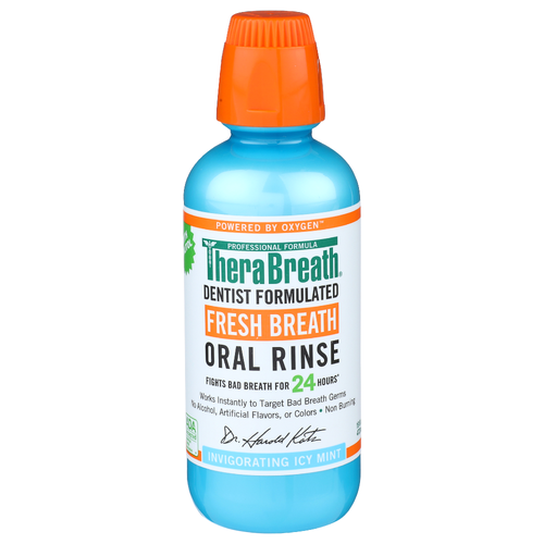 Thera Breath Invigorating Icy Mint Oral Rinse - 16 Fluid Ounce