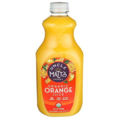 UNCLE MATT'S ORGANIC Pulp Free Orange Juice - 52 Fluid Ounce