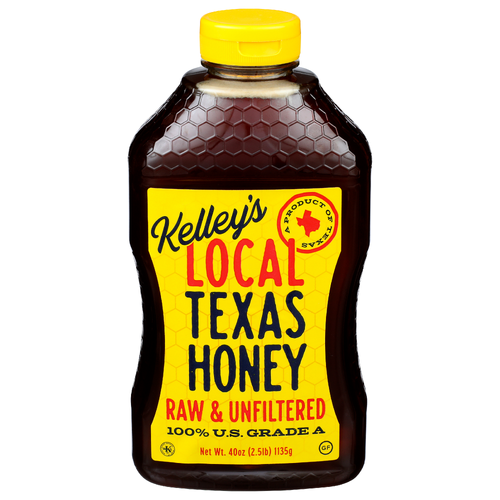 Kelley's Raw & Unfiltered Local Texas Honey - 40 Fluid Ounce