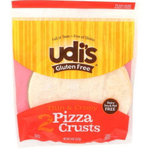 Udi's Gluten Free Pizza Crust Thin & Crispy - 4 Ounce - 2 Count