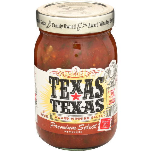 Texas Texas Premium Select Salsa Homestyle Perfect Hot - 16 Ounce Image 1 of 2