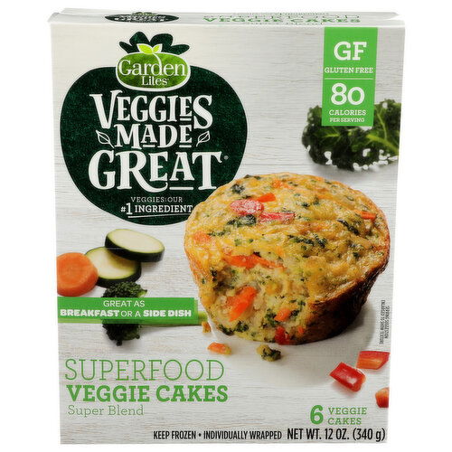 Veggies Made Great Superblend Superfood Veggie Cakes Super Blend - 2 Ounce - 6 Count