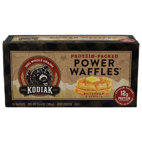 Kodiak Buttermilk & Vanilla Power Waffles - 1.34 Ounce - 10 Count
