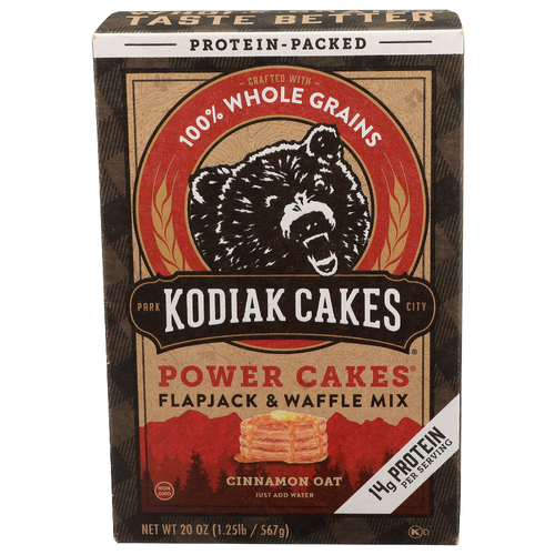 Kodiak Cinnamon Oat Power Cakes Flapjack & Waffle Mix - 20 Ounce