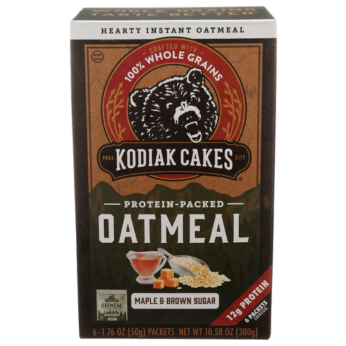 Kodiak Oatmeal Packet Maple Brown Sugar - 1.763 Ounce - 6 Count