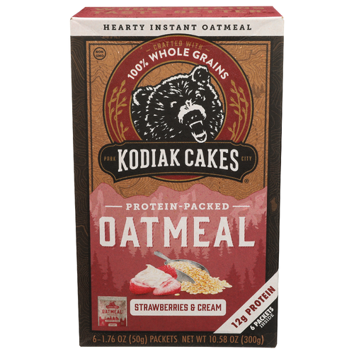 Kodiak Oatmeal Strwbry & Cream - 1.763 Ounce - 6 Count