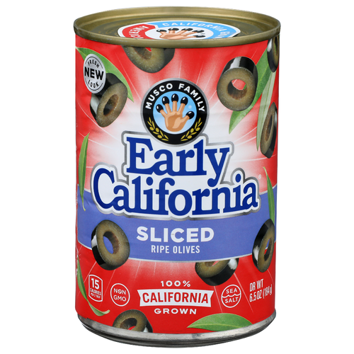 Musco Family Early California Sliced Ripe Olives - 6.5 Ounce