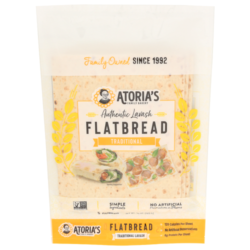 ATORIA's Family Bakery Traditional Lavash - 2 Ounce - 5 Count Image 1 of 4