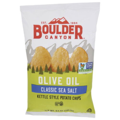 Boulder Canyon Sea Salt Kettle Chips Olive Oil - 6.5 Ounce