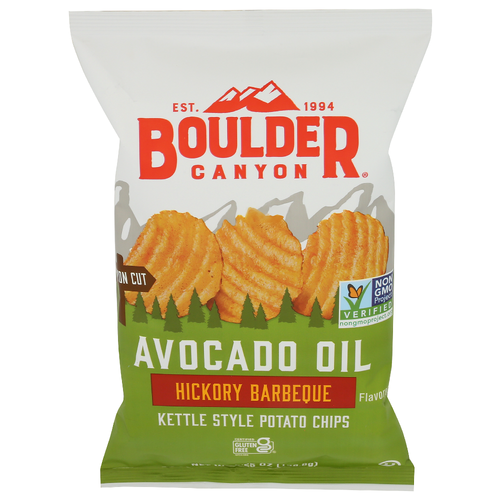 Boulder Canyon Hickory BBQ Potato Chips - 5.25 Ounce