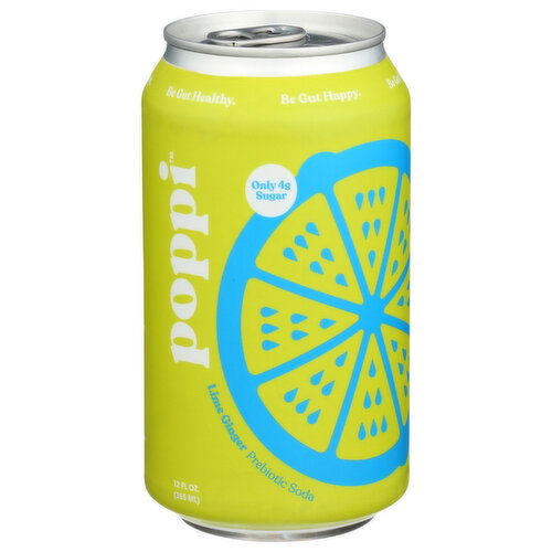 Poppi Lime Ginger - 12 Fluid Ounce - 1 Count