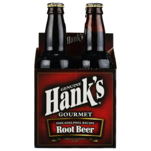 HANK's Soda Root Beer - 12 Fluid Ounce - 4 Count