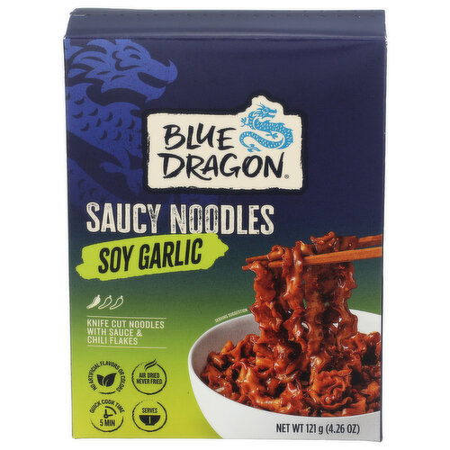 Blue Dragon Soy Garlic Saucy Noodles - 121 Gram Image 1 of 4