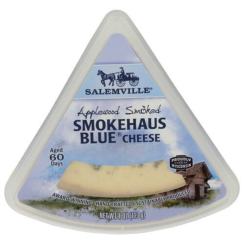 Salemville Applewood Smoked Smokehaus Blue Cheese - 4 Ounce