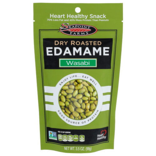 Seapoint Farms Dry Roasted Edamame Wasabi - 3.5 Ounce