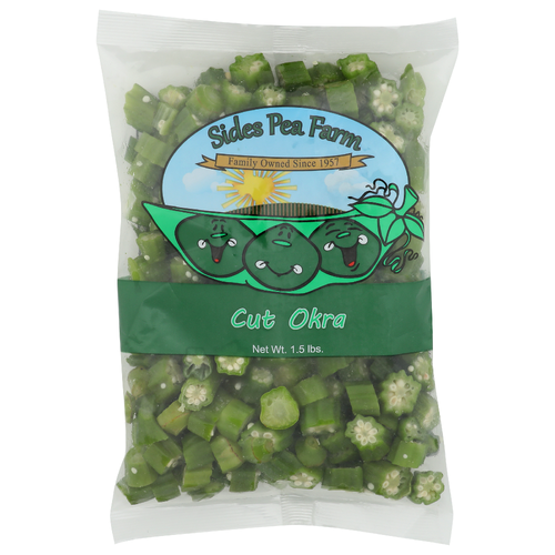 Sides Pea Farm Cut Okra - 1.5 Pound