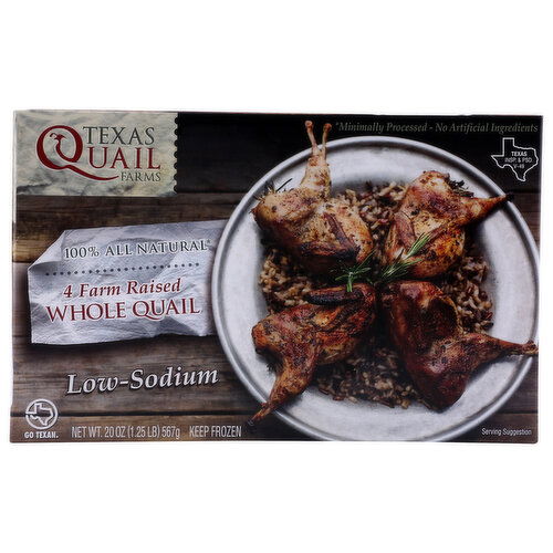Texas Quail Farms Tx Whole - 5 Ounce - 4 Count