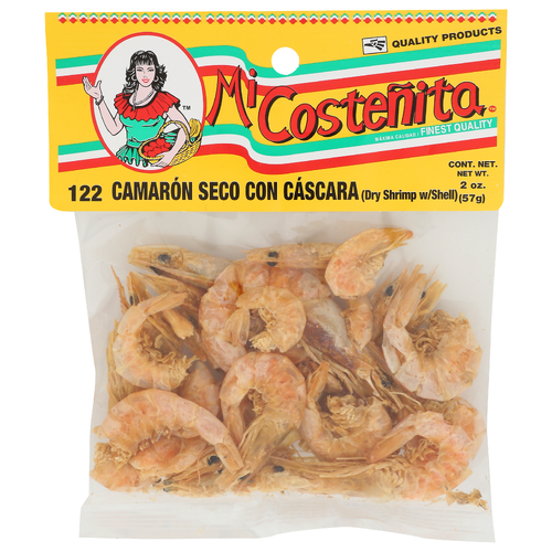 MI COSTENITA Dry Shrimp Wshell - 2 Ounce