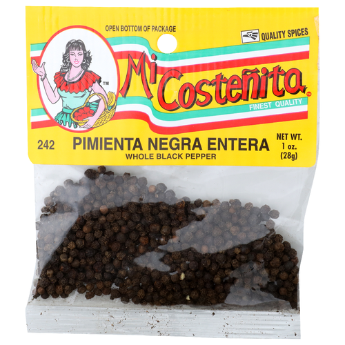Micostenita Whole Black Pepper - 1 Ounce