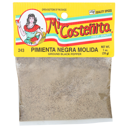 Micostenita Ground Black Pepper - 1 Ounce
