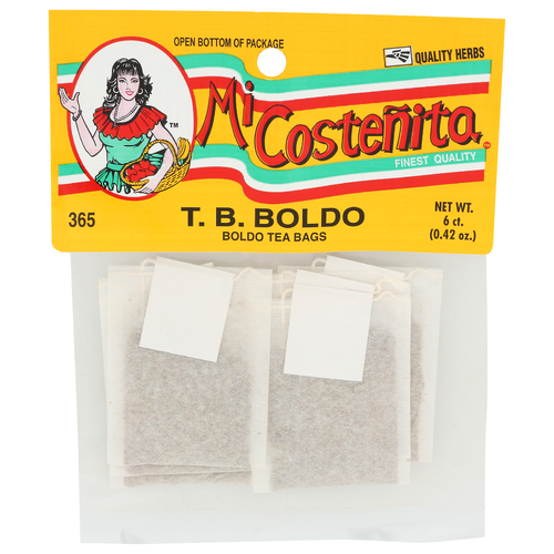 茶 coto Mi Costenita Boldo Tea Bags 365 - 0.07 Ounce - 6 Count - Super 1 Foods