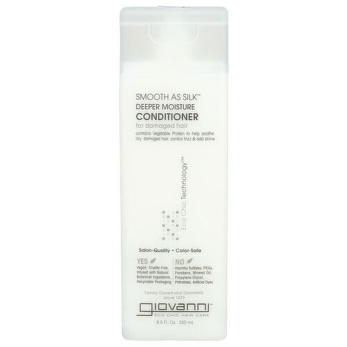 Giovanni Smooth As Silk Conditioner - 8.5 Fluid Ounce