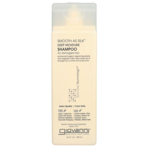 Giovanni Smooth As Silk Shampoo - 8.5 Fluid Ounce