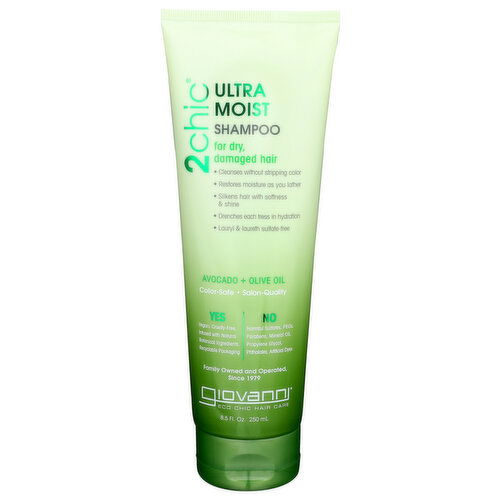 Giovanni Avocado & Olive 2chic Ultra-Moist Shampoo With Oil - 8.5 Fluid Ounce