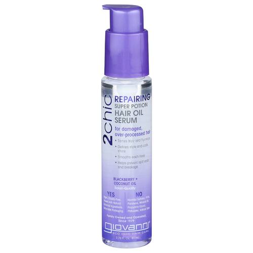 Giovanni Blackberry + Coconut Oil Repairing Super Potion Hair Serum - 2.75 Fluid Ounce