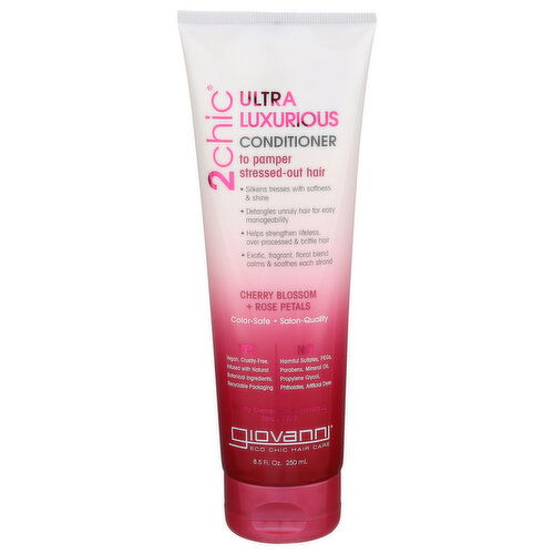 GIOVANNI 2chic Conditioner With Blossom & Rose 2chic® Ultra-Luxurious Cherry Petals - 8.5 Fluid Ounce