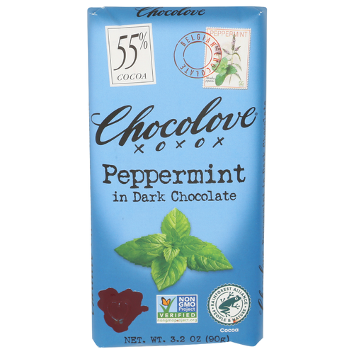 Chocolove Mint Peppermint Dark Chocolate - 3.2 Ounce
