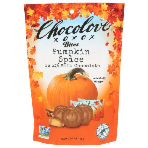 ChocoLove Pumpkin Spice Milk Chocolate Bites - 7.05 Ounce Image 1 of 4